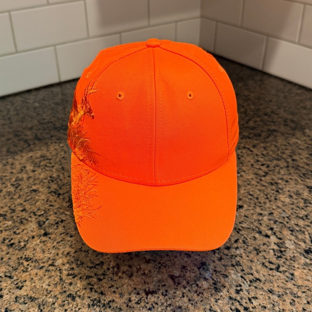 Dri-Duck Authentic Wildlife Series Deer Hat Orange Adjustable Hunting Cap 2008